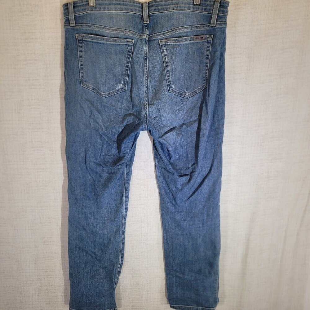 Joes Jeans Womens 30 36x28 Blue Slim Boyfriend Denim Stretch Distressed - Picture 2 of 10
